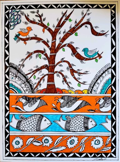 Earthly Tiers (8.5in x 11in)