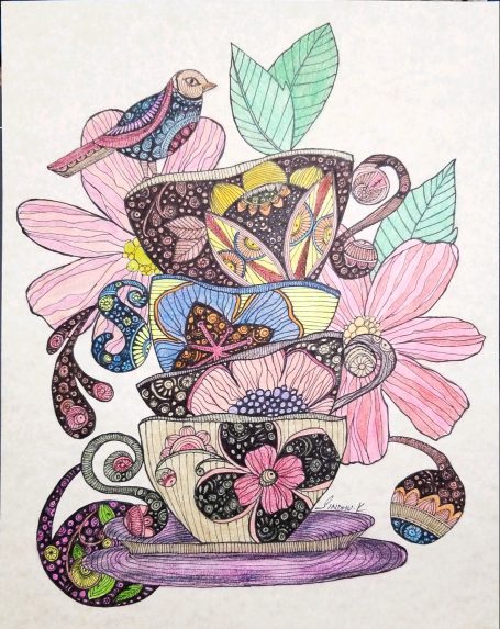 A Sip of Spring (8.5in X 11in)